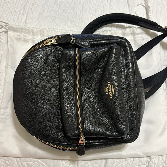 Coach Black Mini Backpack with Gold Hardware - Picture 8 of 11